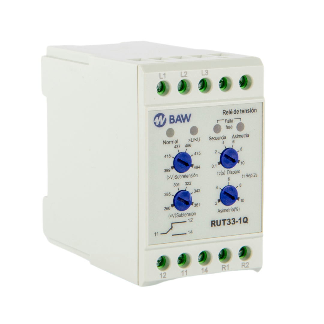 Protección analógica de tensión trifásica 3 conductores.