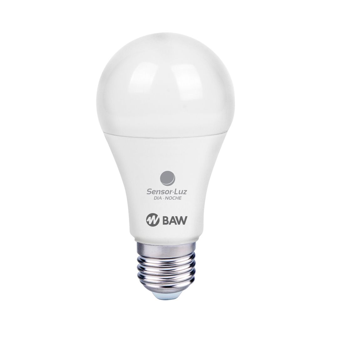Lámpara LED A60 11W, C/Sensor DIA · NOCHE, 3000° K, E27