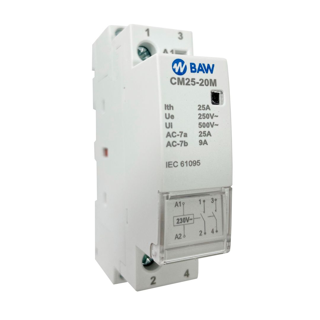 Contactor modular 2P 2NO. Un=230Vca. In=25A. Uc=230Vca.