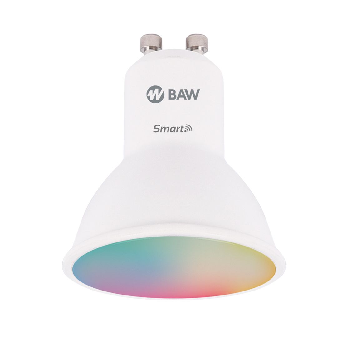 Lámpara LED PAR16 Smart WiFi 7W, 2700-6500° K + RGB, GU10