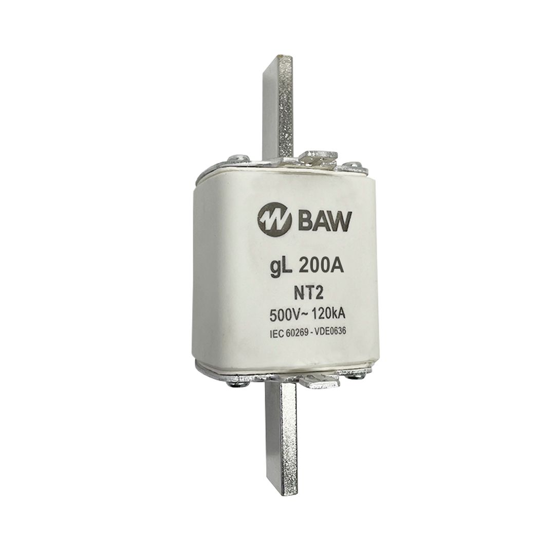 Fusible ACR, tipo NT 2. In=200A. 500V50Hz. gL. 120kA
