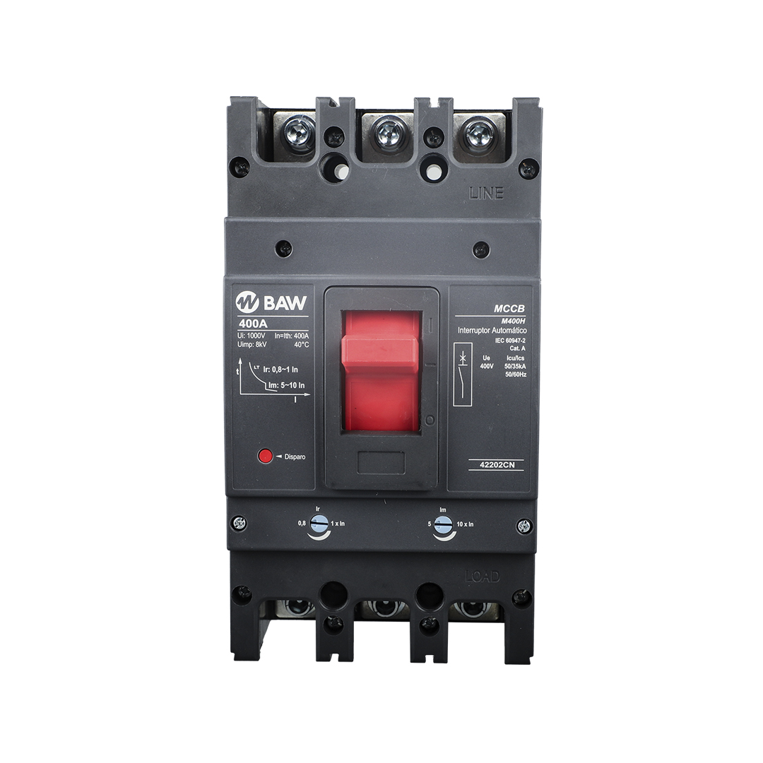 Interruptor automático regulable TMg 320-400A 3P 400V. Icu/Ics=50/35kA. MCCB Serie CN.