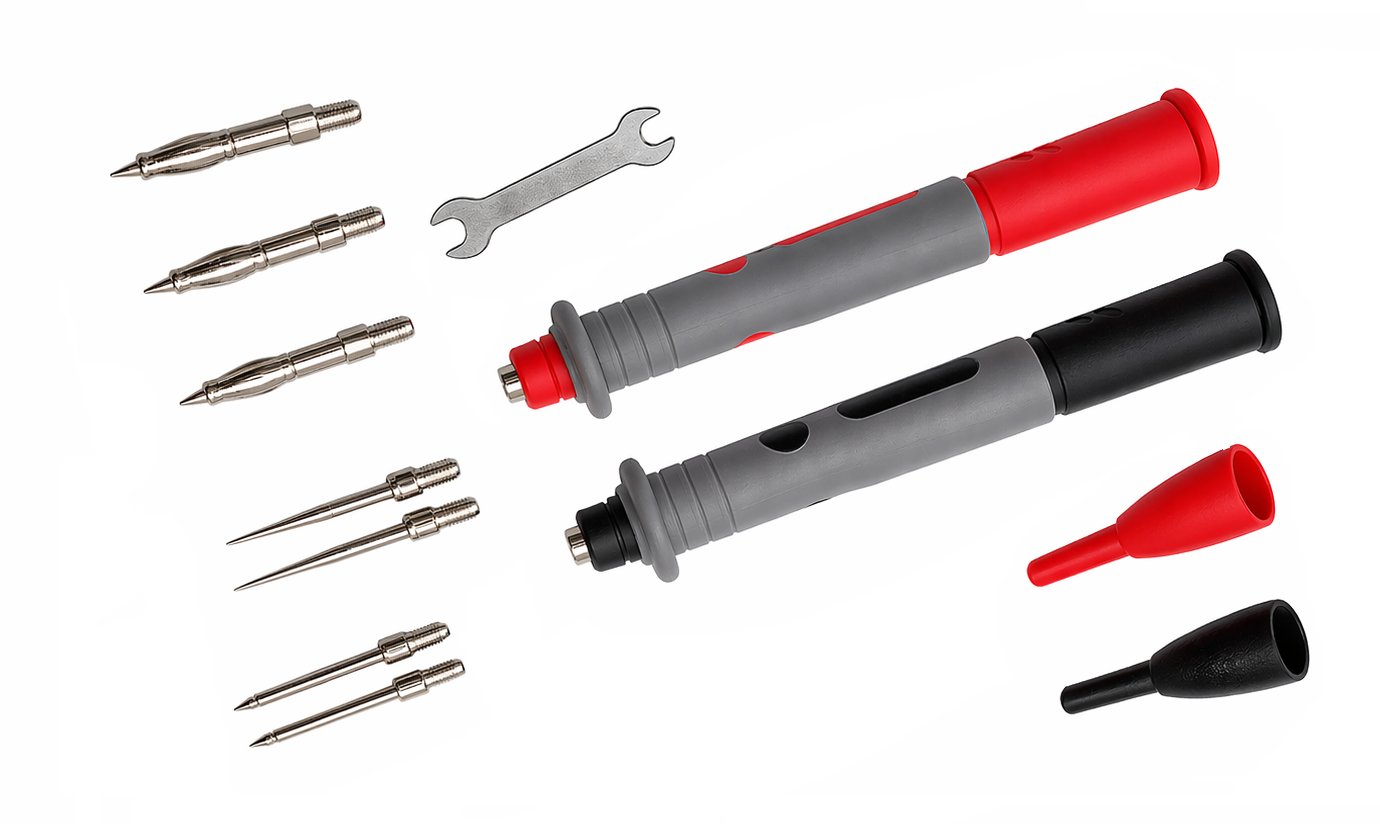 Puntas de medición con puntas intercambiables CAT III 1000V / CAT IV 600V 10A