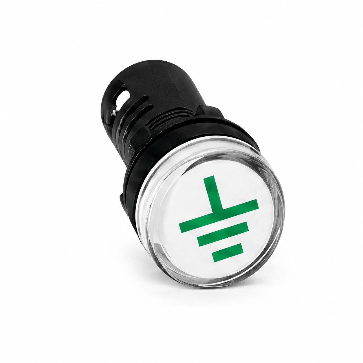 Indicador LED p/panel Ø=29/22. Señalización TIERRA  220Vca VERDE