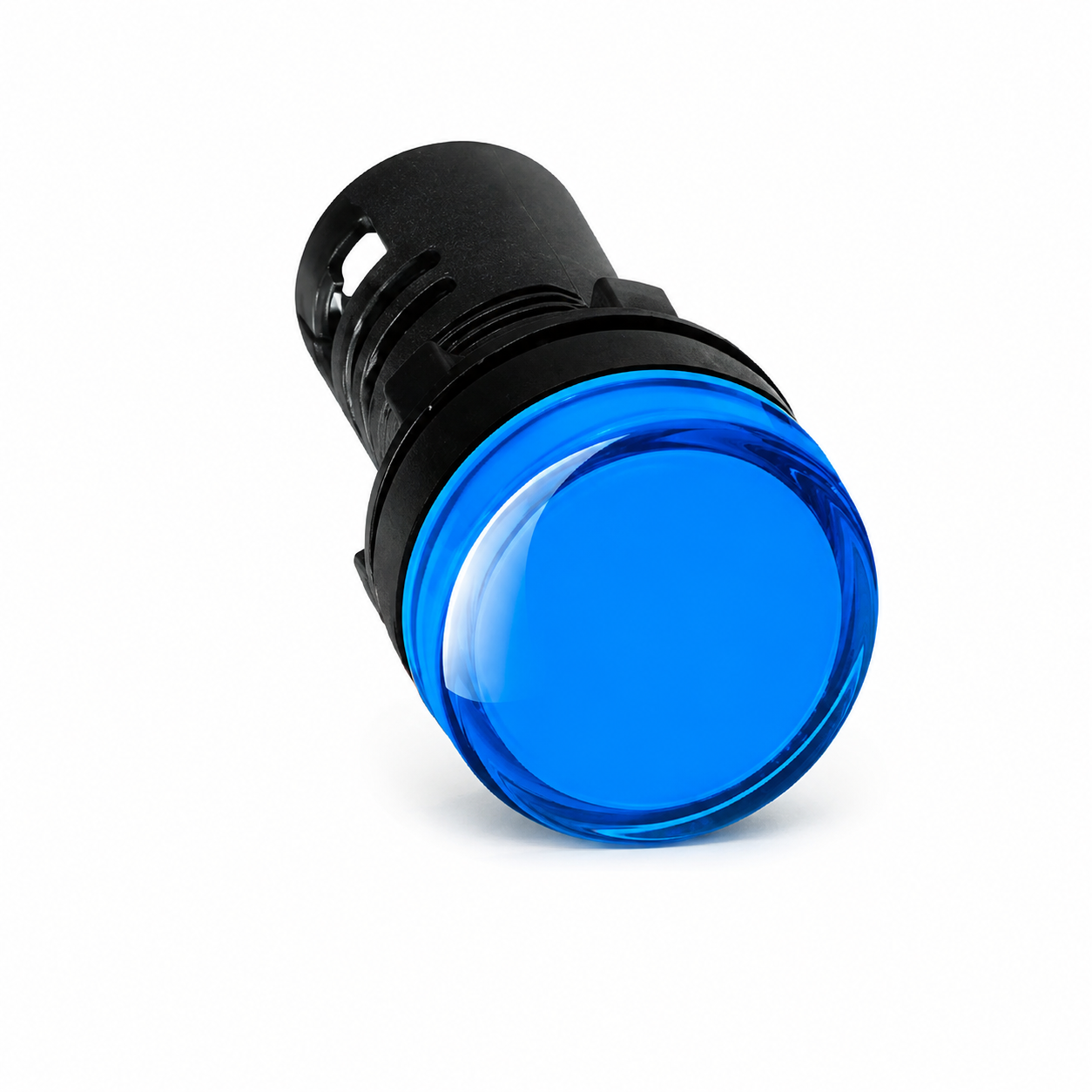 Piloto multi LED, p/panel Ø=29/22, lente AZUL. 230/110Vca