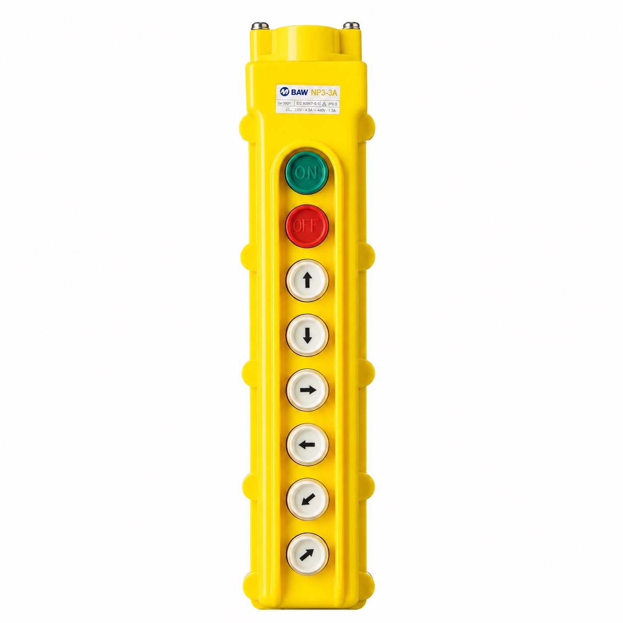 Pulsador colgante industrial de 8 pulsadores con enclavamiento IP54